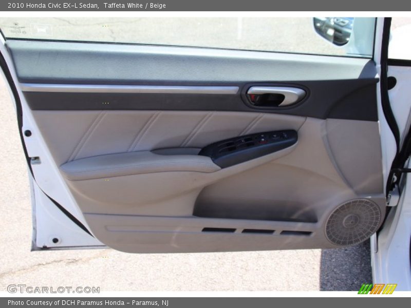 Taffeta White / Beige 2010 Honda Civic EX-L Sedan