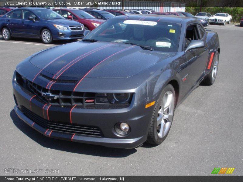 Cyber Gray Metallic / Black 2011 Chevrolet Camaro SS/RS Coupe