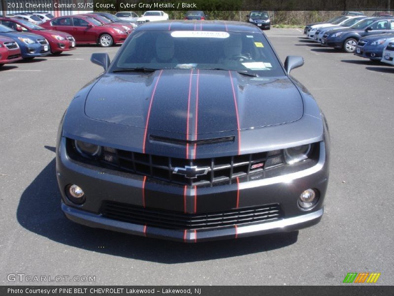 Cyber Gray Metallic / Black 2011 Chevrolet Camaro SS/RS Coupe