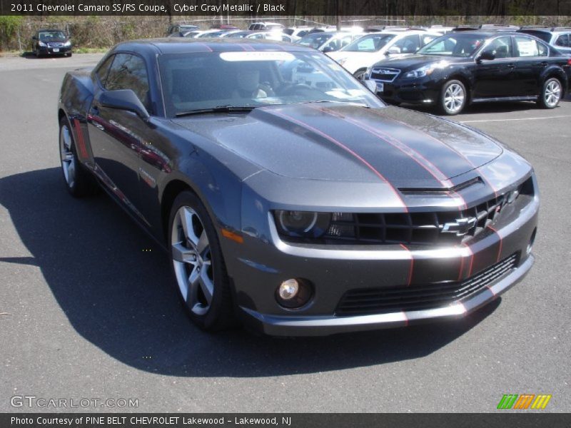 Cyber Gray Metallic / Black 2011 Chevrolet Camaro SS/RS Coupe
