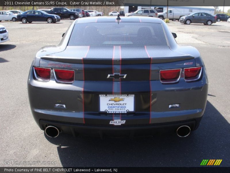 Cyber Gray Metallic / Black 2011 Chevrolet Camaro SS/RS Coupe