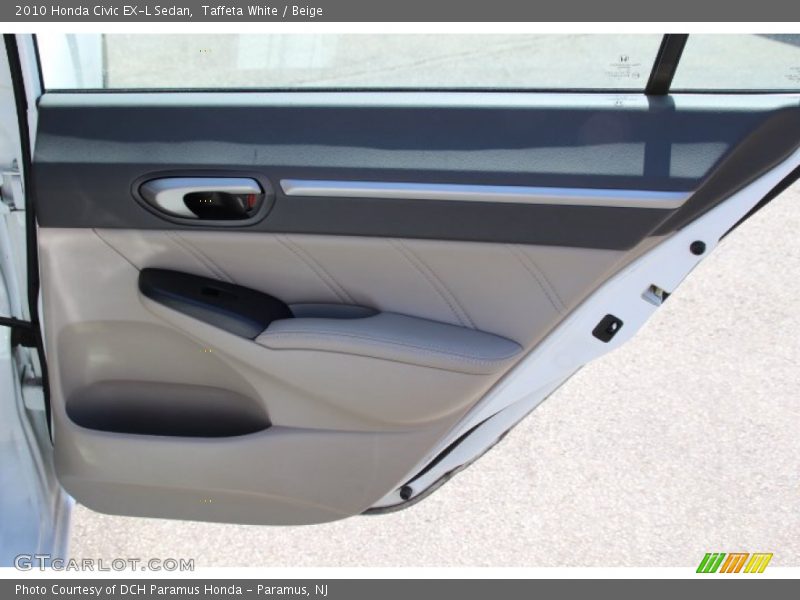 Taffeta White / Beige 2010 Honda Civic EX-L Sedan