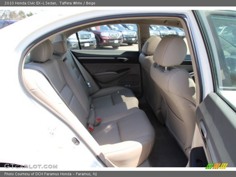 Taffeta White / Beige 2010 Honda Civic EX-L Sedan