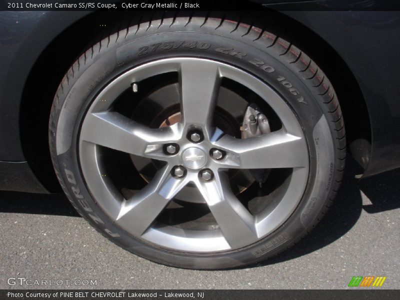 Cyber Gray Metallic / Black 2011 Chevrolet Camaro SS/RS Coupe