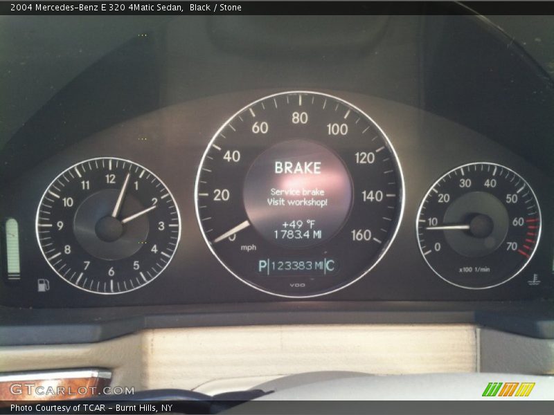 Black / Stone 2004 Mercedes-Benz E 320 4Matic Sedan