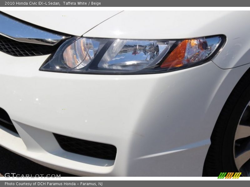 Taffeta White / Beige 2010 Honda Civic EX-L Sedan