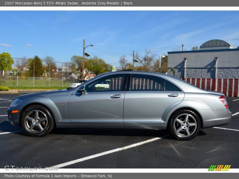 Andorite Grey Metallic / Black 2007 Mercedes-Benz S 550 4Matic Sedan