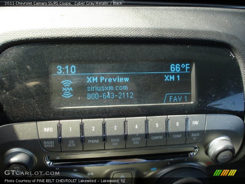 Cyber Gray Metallic / Black 2011 Chevrolet Camaro SS/RS Coupe