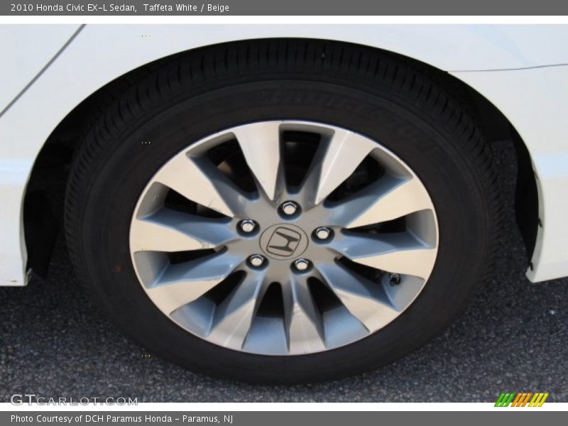 Taffeta White / Beige 2010 Honda Civic EX-L Sedan