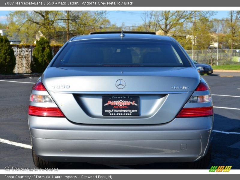 Andorite Grey Metallic / Black 2007 Mercedes-Benz S 550 4Matic Sedan