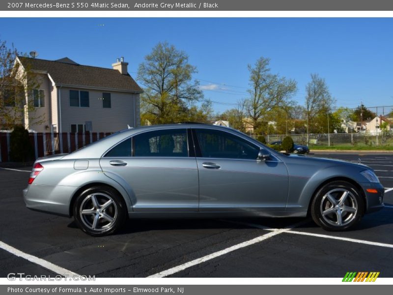 Andorite Grey Metallic / Black 2007 Mercedes-Benz S 550 4Matic Sedan