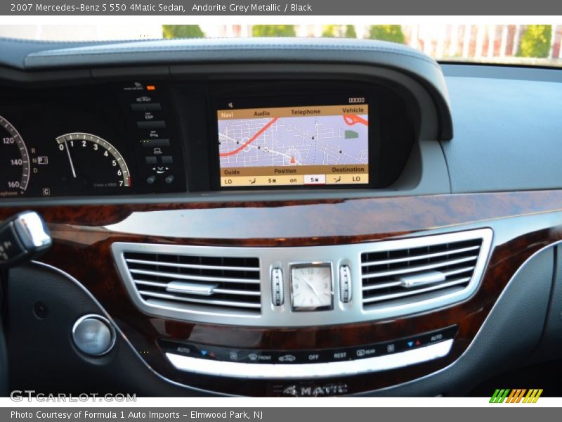 Andorite Grey Metallic / Black 2007 Mercedes-Benz S 550 4Matic Sedan