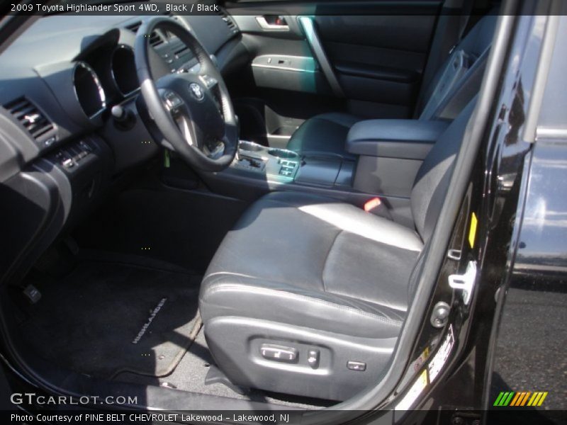 Black / Black 2009 Toyota Highlander Sport 4WD