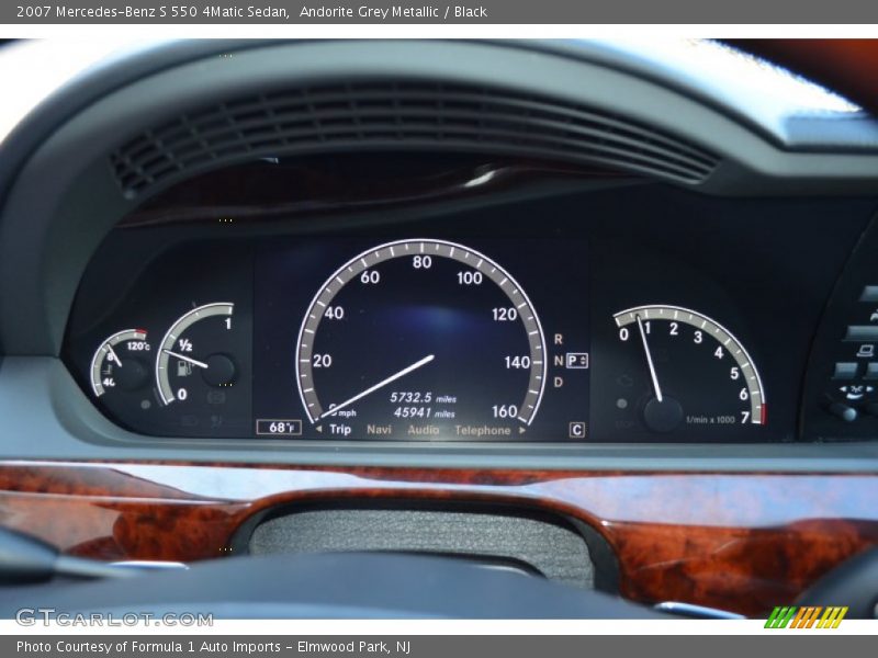 Andorite Grey Metallic / Black 2007 Mercedes-Benz S 550 4Matic Sedan