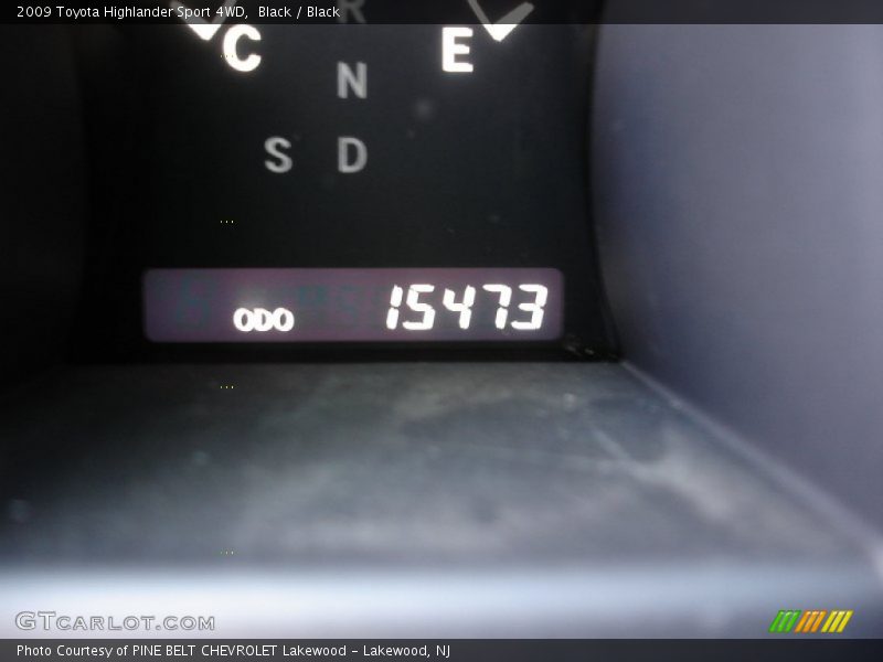 Black / Black 2009 Toyota Highlander Sport 4WD