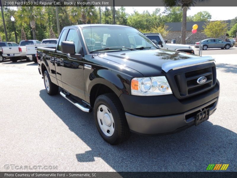Black / Medium/Dark Flint 2008 Ford F150 XL Regular Cab