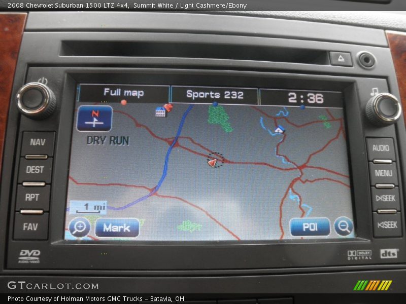 Navigation of 2008 Suburban 1500 LTZ 4x4