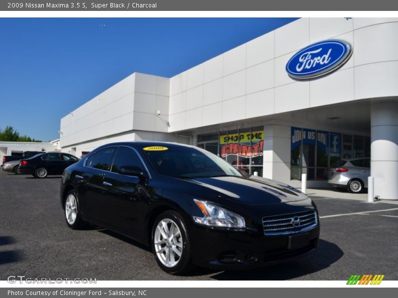 Super Black / Charcoal 2009 Nissan Maxima 3.5 S