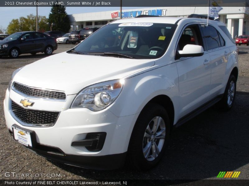 Summit White / Jet Black 2013 Chevrolet Equinox LT AWD