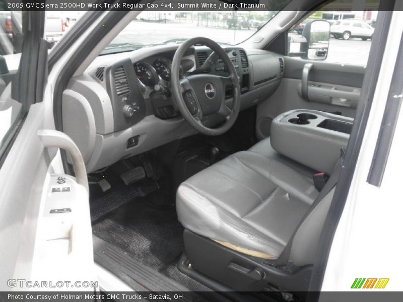 Summit White / Dark Titanium 2009 GMC Sierra 2500HD Work Truck Regular Cab 4x4