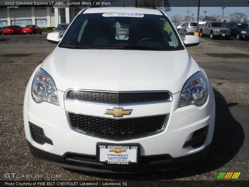 Summit White / Jet Black 2013 Chevrolet Equinox LT AWD