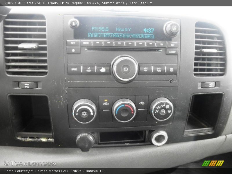 Summit White / Dark Titanium 2009 GMC Sierra 2500HD Work Truck Regular Cab 4x4