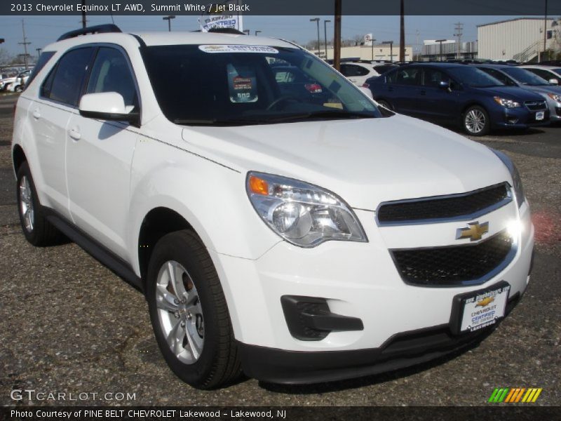 Summit White / Jet Black 2013 Chevrolet Equinox LT AWD