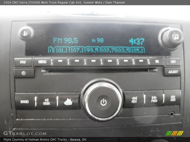 Summit White / Dark Titanium 2009 GMC Sierra 2500HD Work Truck Regular Cab 4x4