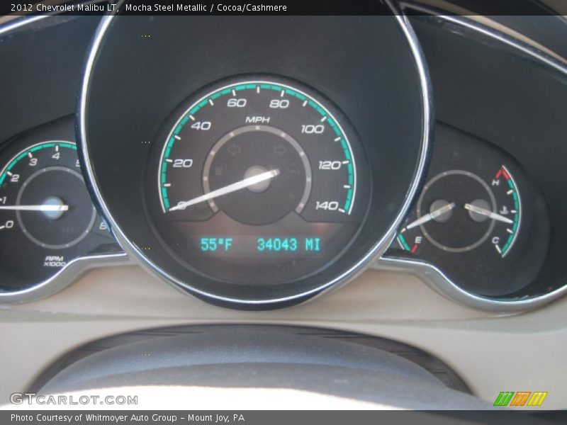 Mocha Steel Metallic / Cocoa/Cashmere 2012 Chevrolet Malibu LT