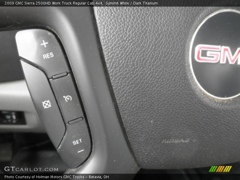 Summit White / Dark Titanium 2009 GMC Sierra 2500HD Work Truck Regular Cab 4x4