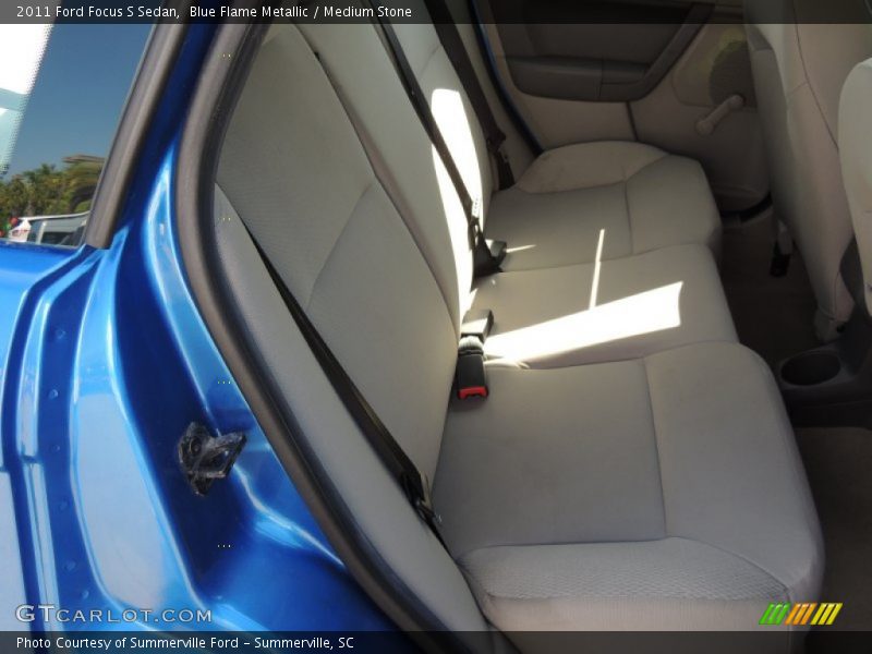 Blue Flame Metallic / Medium Stone 2011 Ford Focus S Sedan