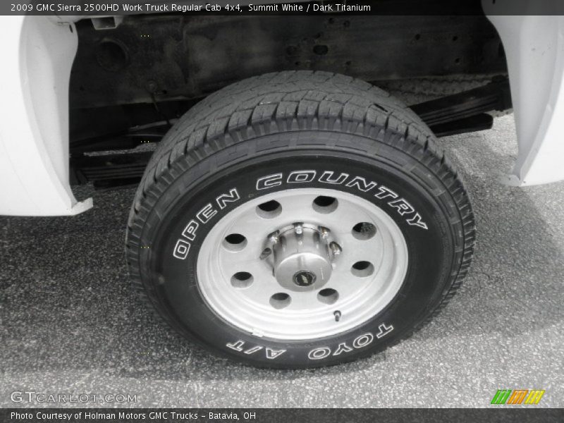 Summit White / Dark Titanium 2009 GMC Sierra 2500HD Work Truck Regular Cab 4x4