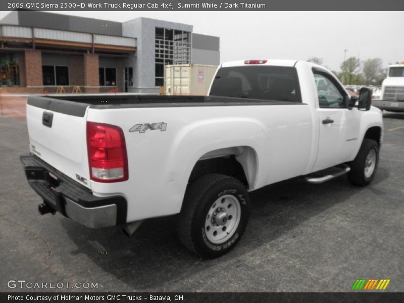 Summit White / Dark Titanium 2009 GMC Sierra 2500HD Work Truck Regular Cab 4x4