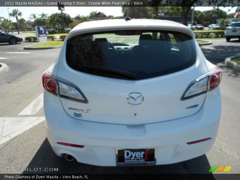 Crystal White Pearl Mica / Black 2012 Mazda MAZDA3 i Grand Touring 5 Door