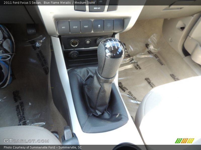 Blue Flame Metallic / Medium Stone 2011 Ford Focus S Sedan