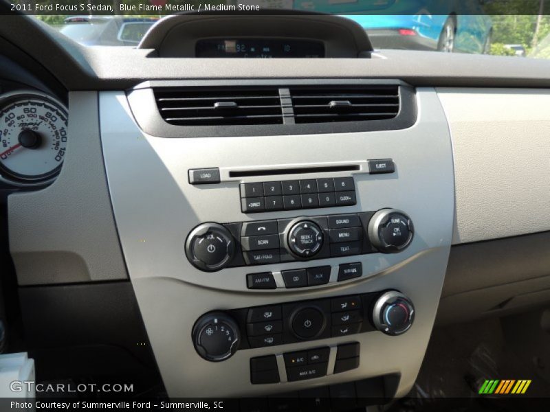 Blue Flame Metallic / Medium Stone 2011 Ford Focus S Sedan