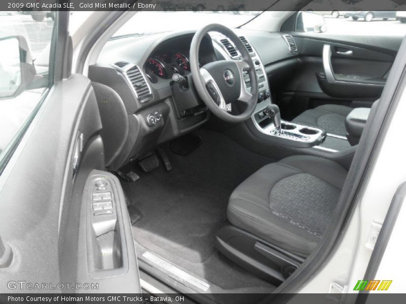 Gold Mist Metallic / Ebony 2009 GMC Acadia SLE