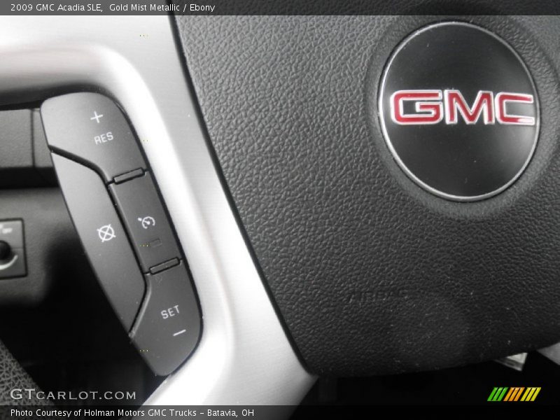 Gold Mist Metallic / Ebony 2009 GMC Acadia SLE