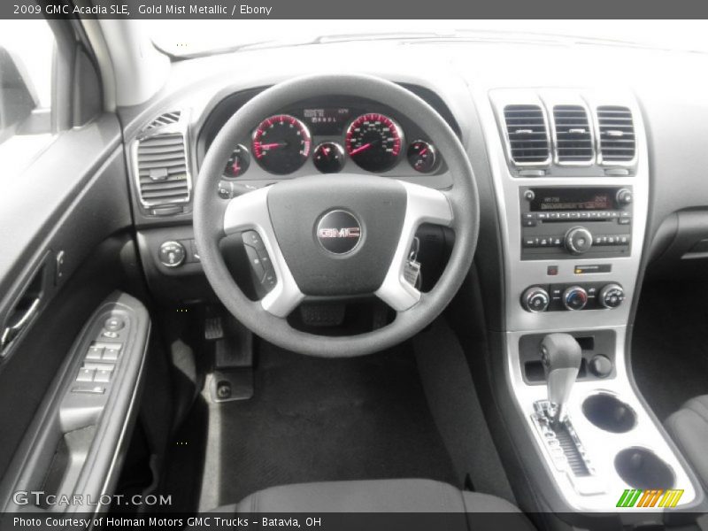 Dashboard of 2009 Acadia SLE