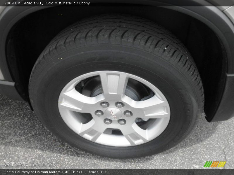 Gold Mist Metallic / Ebony 2009 GMC Acadia SLE