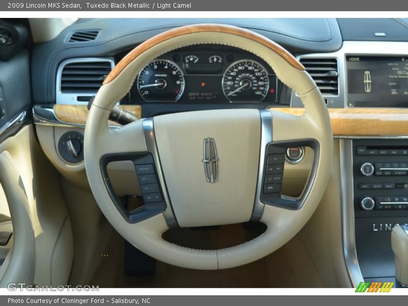 Tuxedo Black Metallic / Light Camel 2009 Lincoln MKS Sedan