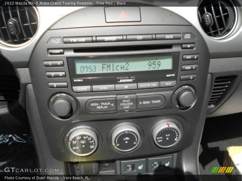 Controls of 2012 MX-5 Miata Grand Touring Roadster