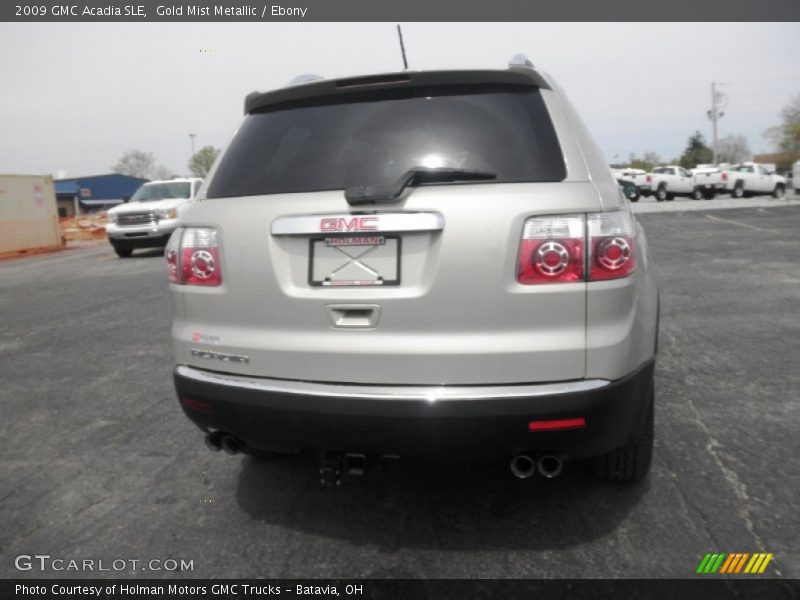 Gold Mist Metallic / Ebony 2009 GMC Acadia SLE