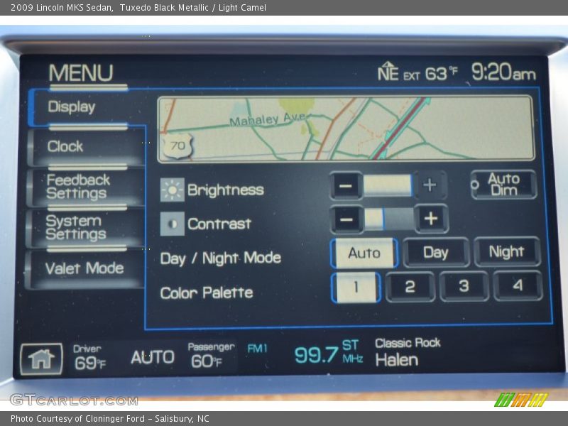 Tuxedo Black Metallic / Light Camel 2009 Lincoln MKS Sedan