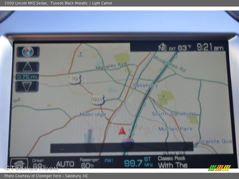 Tuxedo Black Metallic / Light Camel 2009 Lincoln MKS Sedan