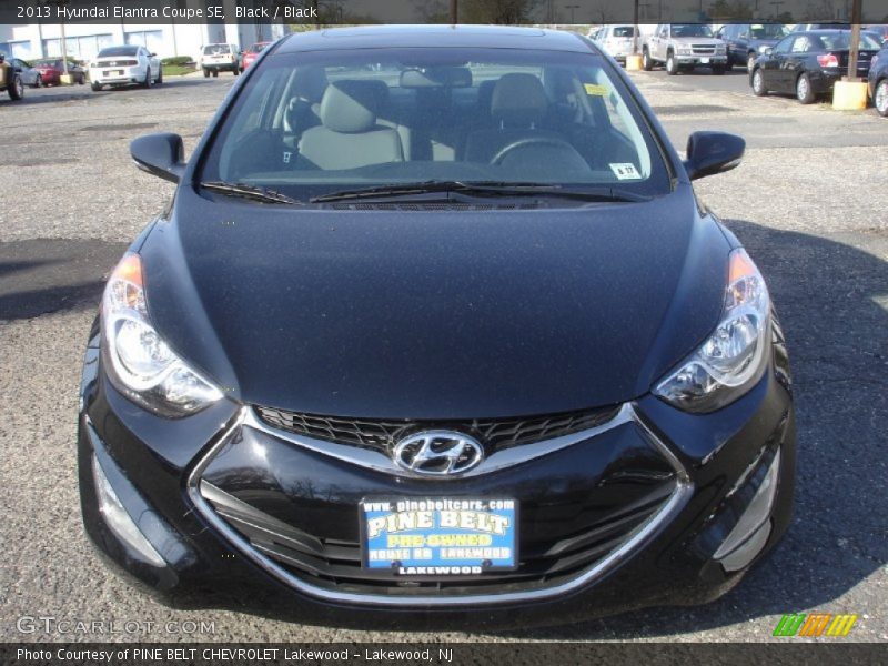 Black / Black 2013 Hyundai Elantra Coupe SE