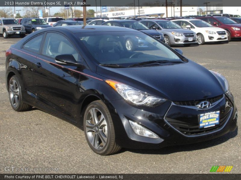 Black / Black 2013 Hyundai Elantra Coupe SE