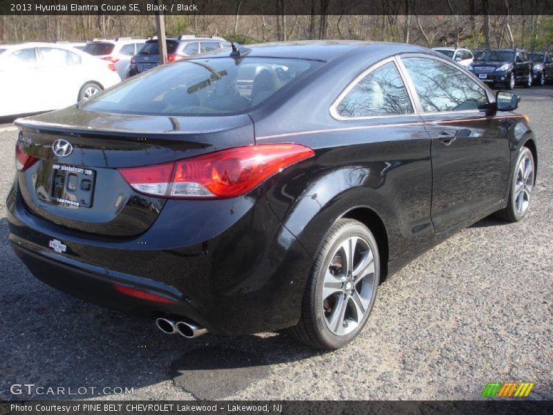 Black / Black 2013 Hyundai Elantra Coupe SE
