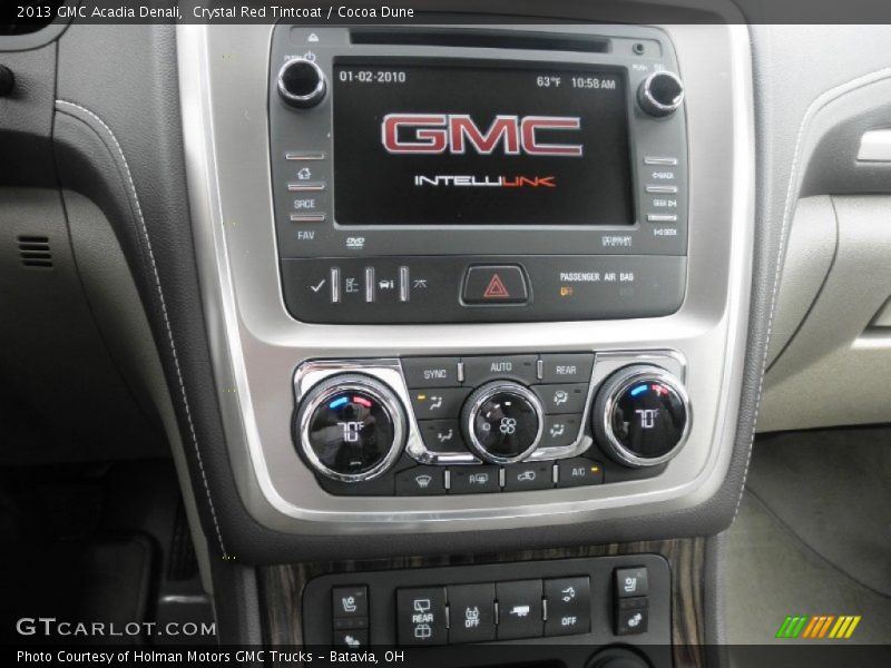 Controls of 2013 Acadia Denali