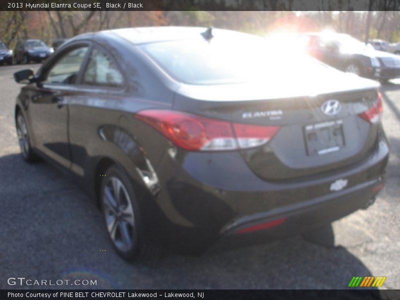 Black / Black 2013 Hyundai Elantra Coupe SE